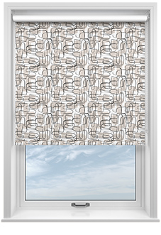 Meander, Beige - Roller Blind